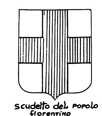 Immagine del termine araldico: Scudetto del Popolo fiorentino